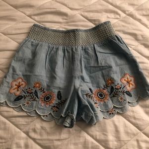 floral beach shorts